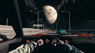 Drive to the Moon (  Wallpaper - GIF )
