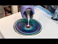 10 Colors Create A Rainbow Result In this Straight Pour! - Art