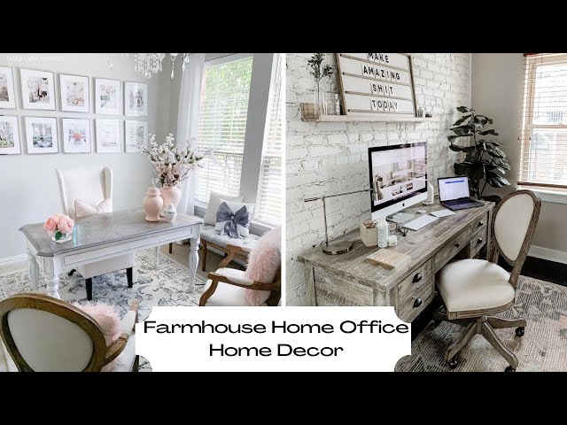 How to Design a Cozy Farmhouse Style Office Space