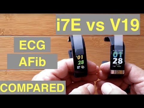 ALFAWISE i7E and BAKEEY V19 Atrial Fibrillation ECG IP68 Waterproof Sports Fitness Bands: Compared