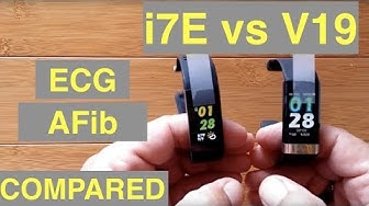 ALFAWISE i7E and BAKEEY V19 Atrial Fibrillation ECG IP68 Waterproof Sports Fitness Bands: Compared