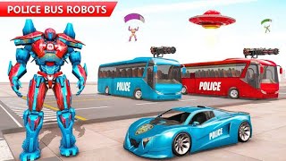 Bus Robot Game, Flying Police | New Android Games | Android Gameplay/Ios Gameplay screenshot 5