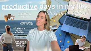 WEEKLY VLOG | Very Busy Week in LA, Sticking to a Schedule, Co-Working, Getting Ahead on Work, etc