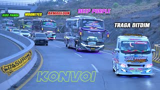 KONVOI BARENG BUS ARTIS TUNGGAL JAYA!! FULL MEMBASURI