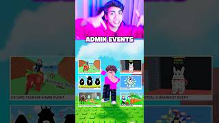 All Admin Events Time For Roblox