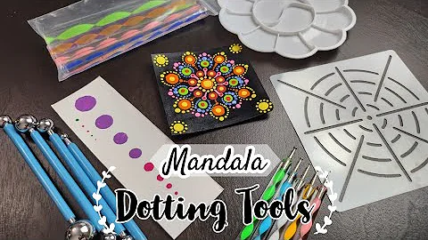 Mandala Dotting Tools Unboxing & Review/Mandala for beginners/How to use Mandala Dotting Tools