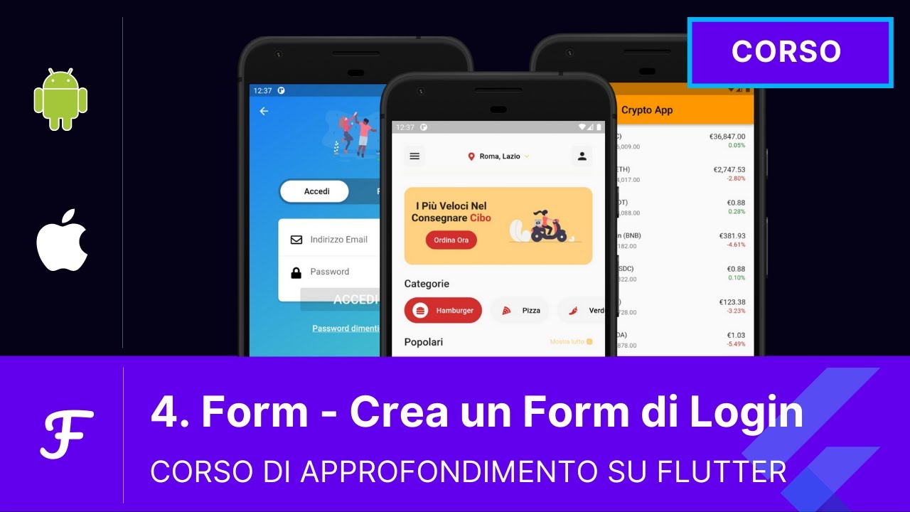 [04 - ITA] Form: Crea un Form di Login | Corso Flutter Focus in italiano