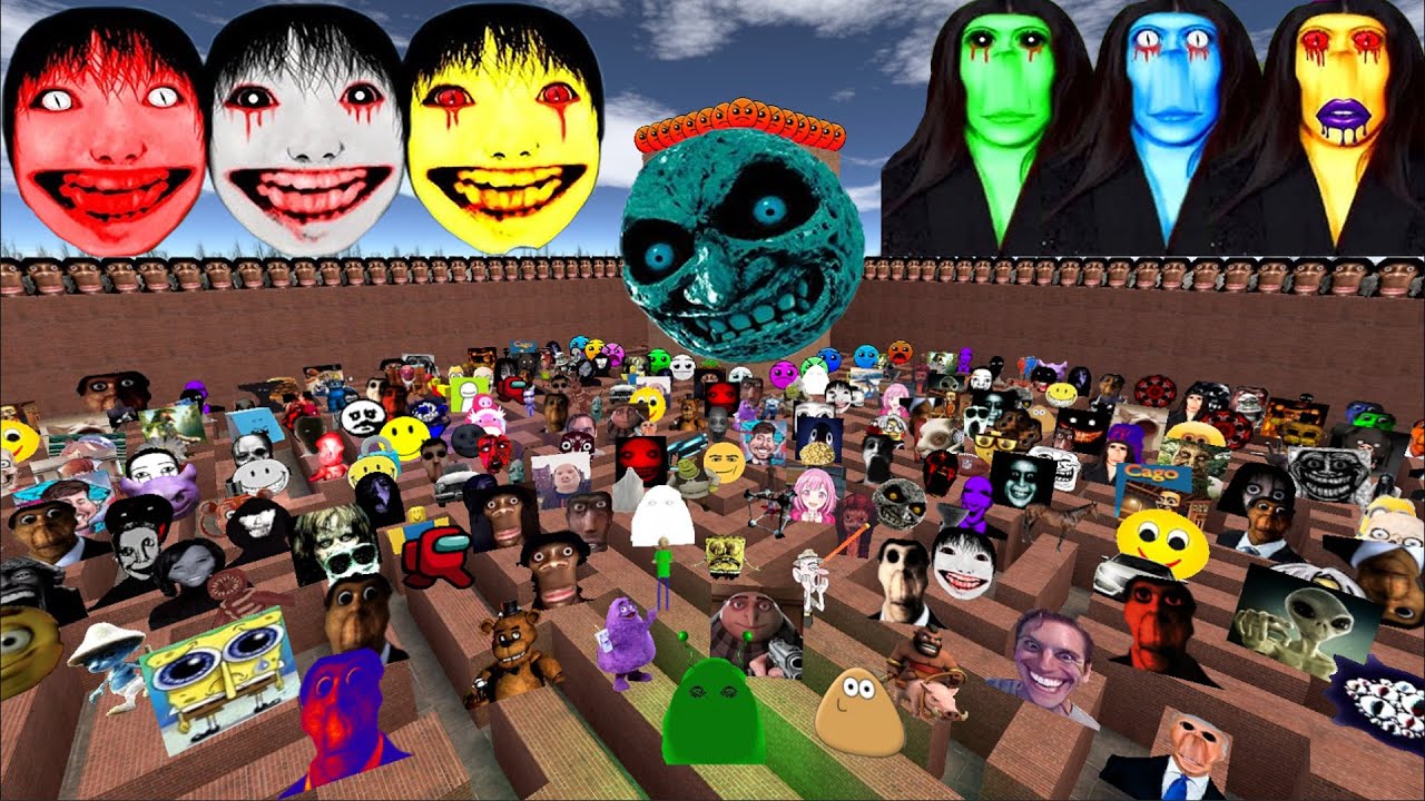 I Destroy Too Much Nico Nextbots and Nextbots in the Maze | Garry's Mod