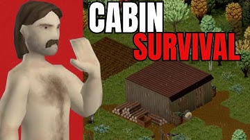 Surviving the Apocalypse in an Isolated Cabin | Project Zomboid Wilderness Challenge