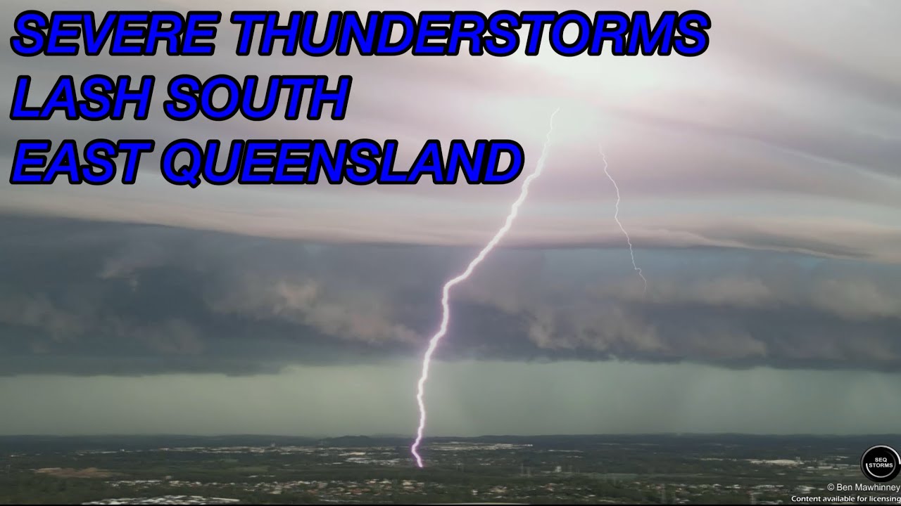 Severe Thunderstorms Lash South East Queensland (Drone Footage ...