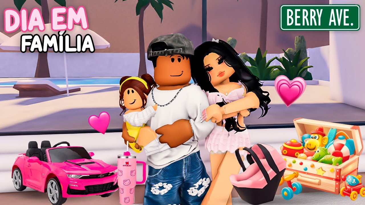 PASSAMOS UM FIM DE SEMANA COM A BEBÊ ABANDONADA em BERRY AVENUE! 💗👨‍👩‍👧