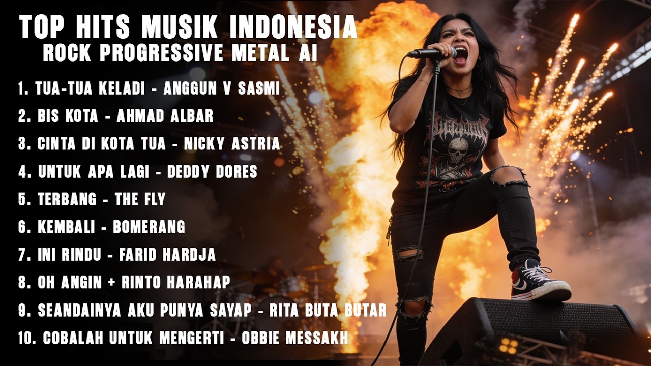 MUSIK HITS INDONESIA | LAGU ROCK & PROGRESSIVE METAL 80s-90s (MUSIC AI)