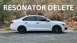 Cheap Mod, BIG Difference! Jetta GLI Resonator Delete 4K (Before & After/Revs & Reactions) 🔥