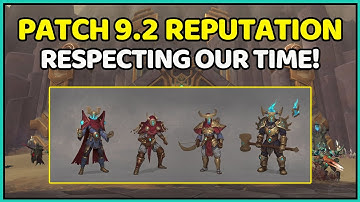 Patch 9.2 Reputation Updates! Get Your Rank 7 Legendaries & Crafter