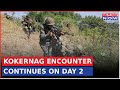 Breaking news firing continues in kokernag after hours of search operations  jammu kashmir news