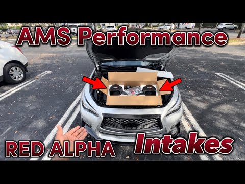 FBO tune Q50 3.0t Gets NEW RED ALPHA INTAKES INSTALLED| MUST WATCH‼️