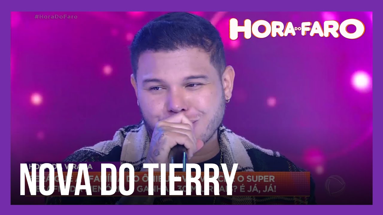 Tierry apresenta seu novo sucesso no Hora do Faro