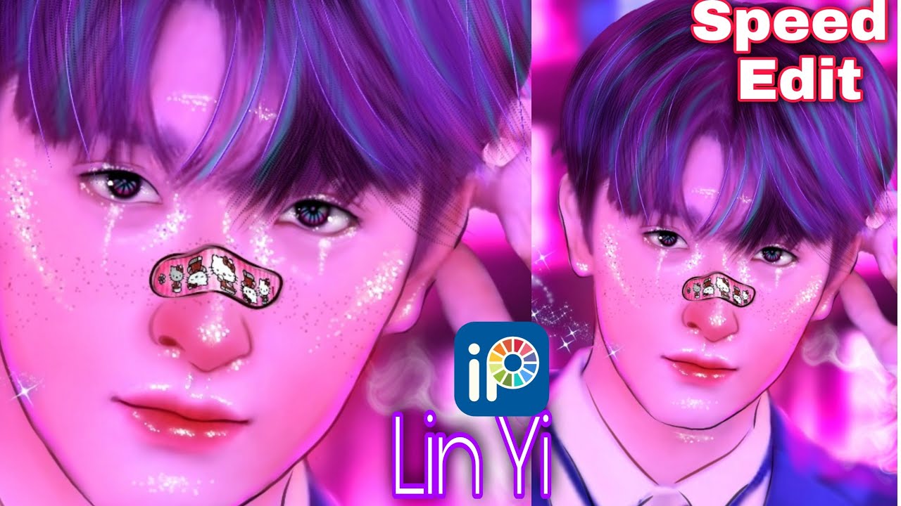 Neon editing with{ Ibis paint X }Ft.Lin Yi YouTube