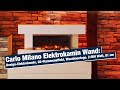 Carlo Milano Elektrokamin Wand:Design-Elektrokamin, 3D-Flammeneffekt, Wandmontage, 2.000 Watt, 81 cm