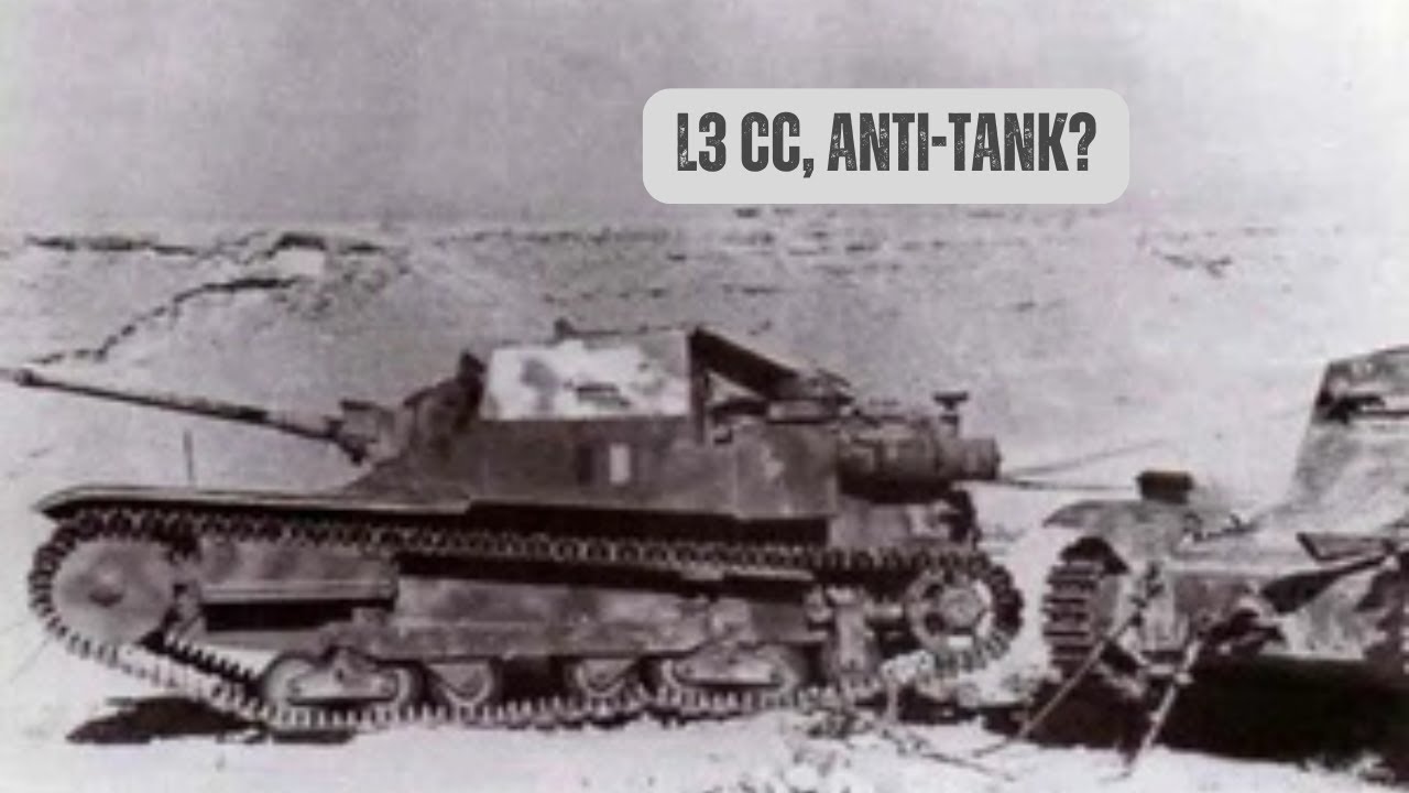 Миниатюрный танк L3 cc с 20-мм противотанковой винтовкой Solothurn