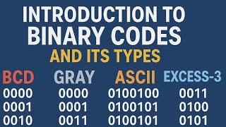Introduction to Binary Codes and Its Types | BCD, Gray, ASCII, Excess-3 | Digital System Lecture 3