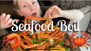 SEAFOOD BOIL ?? first time yikes! ~ ASMR MUKBANG Relaxing Eating Sounds