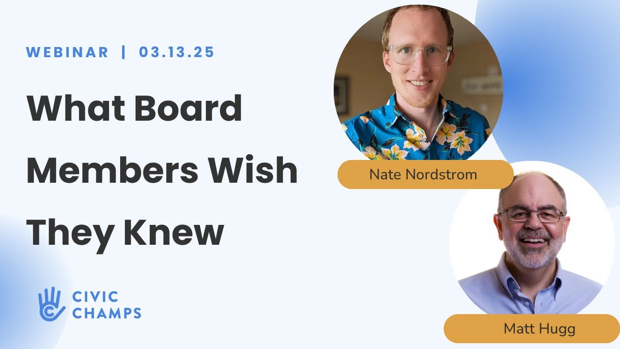 What Board Members Wish They Knew: A Practical Discussion on Board ...