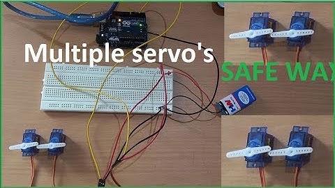 How to safely connect Multiple servo to arduino and program them.