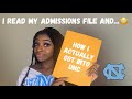 I Viewed my Admissions File | What I Actually did to get into UNC
