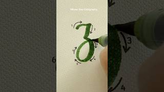 How to Write Letter  Z — Easy Tutorial for Beginners  #nhuandaocalligraphy #brushlettering #shorts