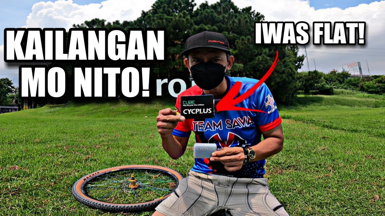 MAS PINAGAAN AT MAS PINABILIS NA PUMP NG ROADBIKE AT MTB! CYCPLUS CUBE BIKE PUMP REVIEW