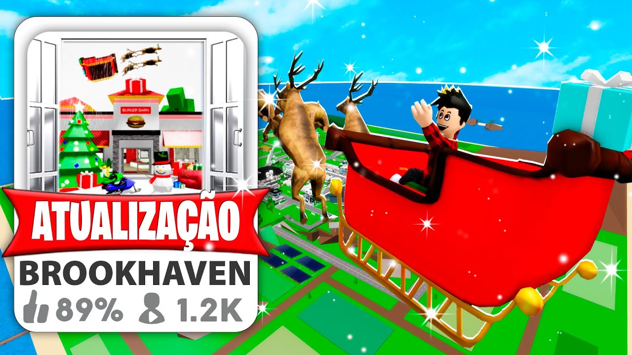 MELHOREI A ATUALIZAÇÃO DE NATAL do BROOKHAVEN!