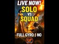 Solo vs Squad Live | Full Gyro ON | BGMI Lag-Free Gameplay! #BGMILive #ShortsLive #bgmishorts