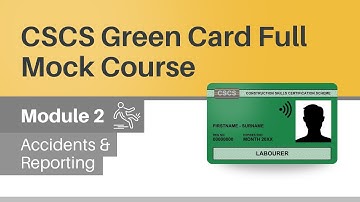 CSCS Card Practice Test | Full Green Card Course | Module 2