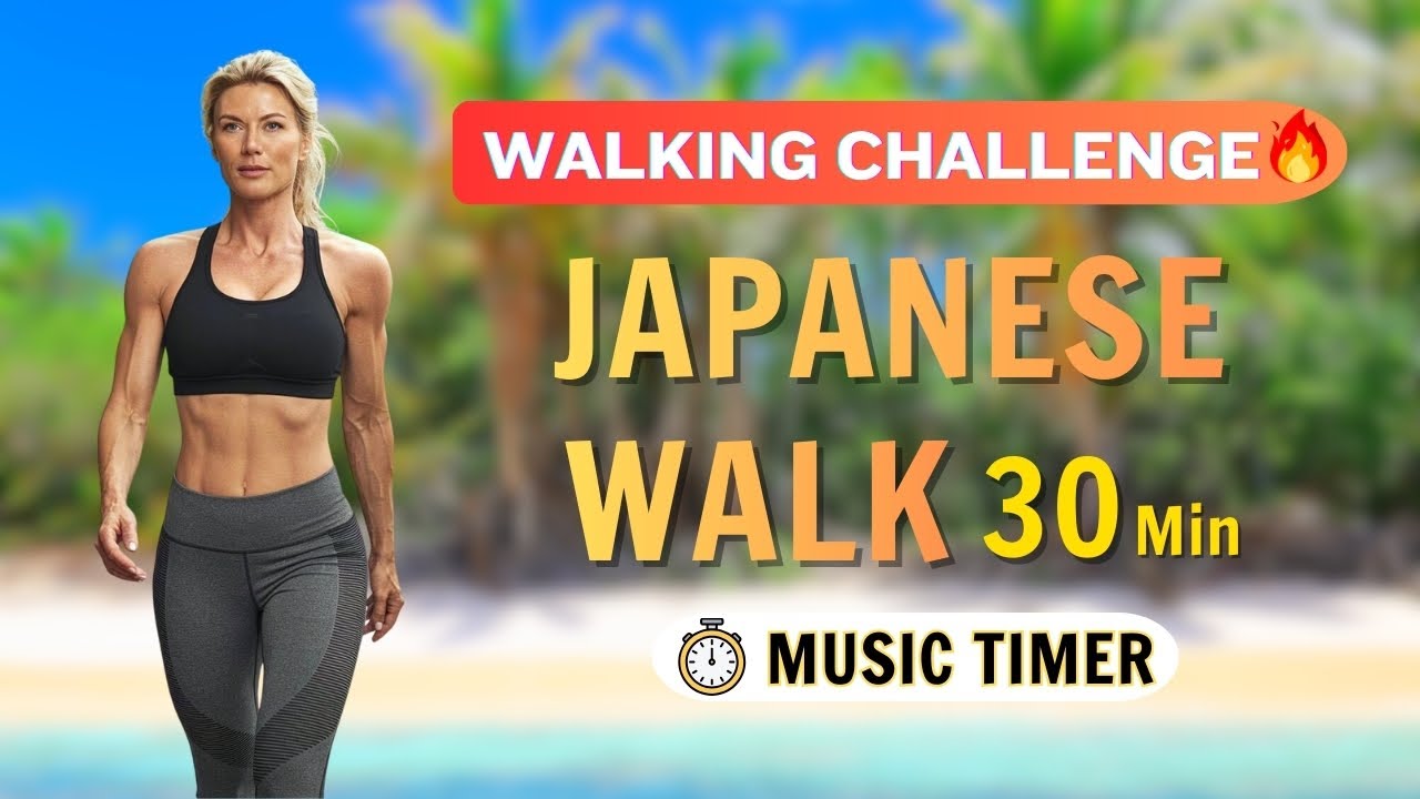 🚶‍♀️ 30-Min Japanese Indoor Walking Workout | Gentle Cardio for Sedentary & Inactive Lifestyles