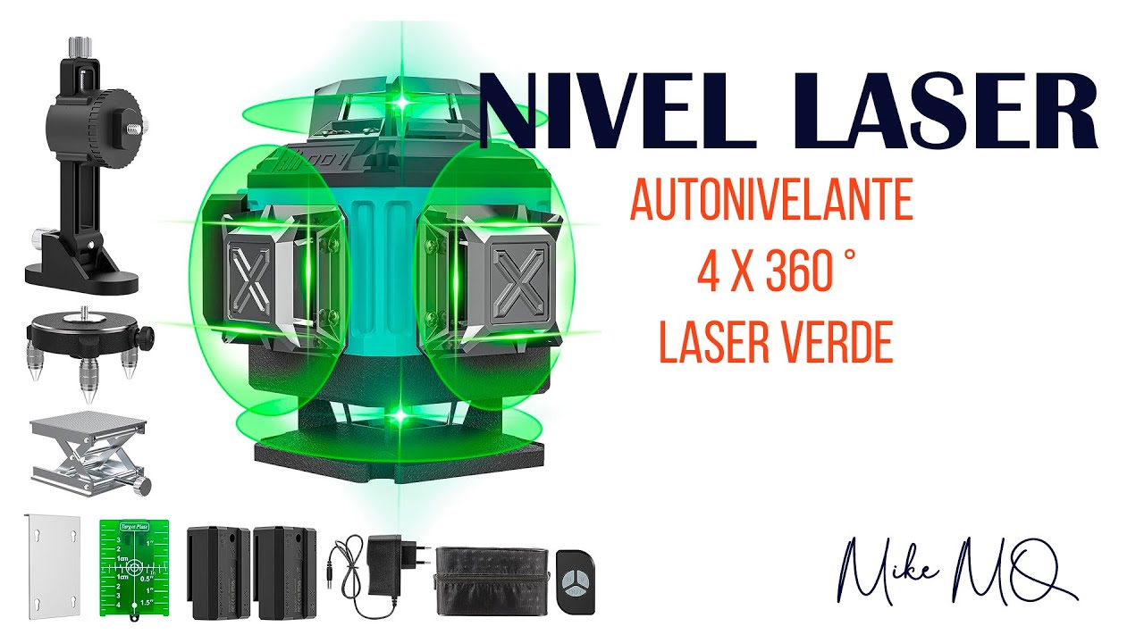 Nivel Laser Crossmaster Autonivelante 360º 20 Mts C/ Tripode