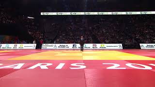 Maulenin Abilkaiyr (KAZ) vs Zourdani Houd (ALG) , judo grand slam PARIS 2019 -66kg