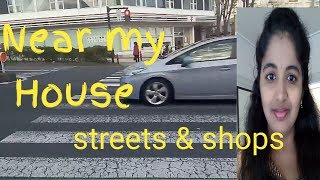 NEAR MY HOUSE IN JAPAN.| STREETS & SHOPS | Evening vlog|  Telugu vlogs from JAPAN