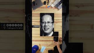 (LEGO Art) President Noynoy Aquino - Memorial portrait