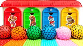 Satisfying Garage ASMR | Making 4 Super Giant Stress Baloons From Sonick Doors Rainbow Garage ASMR