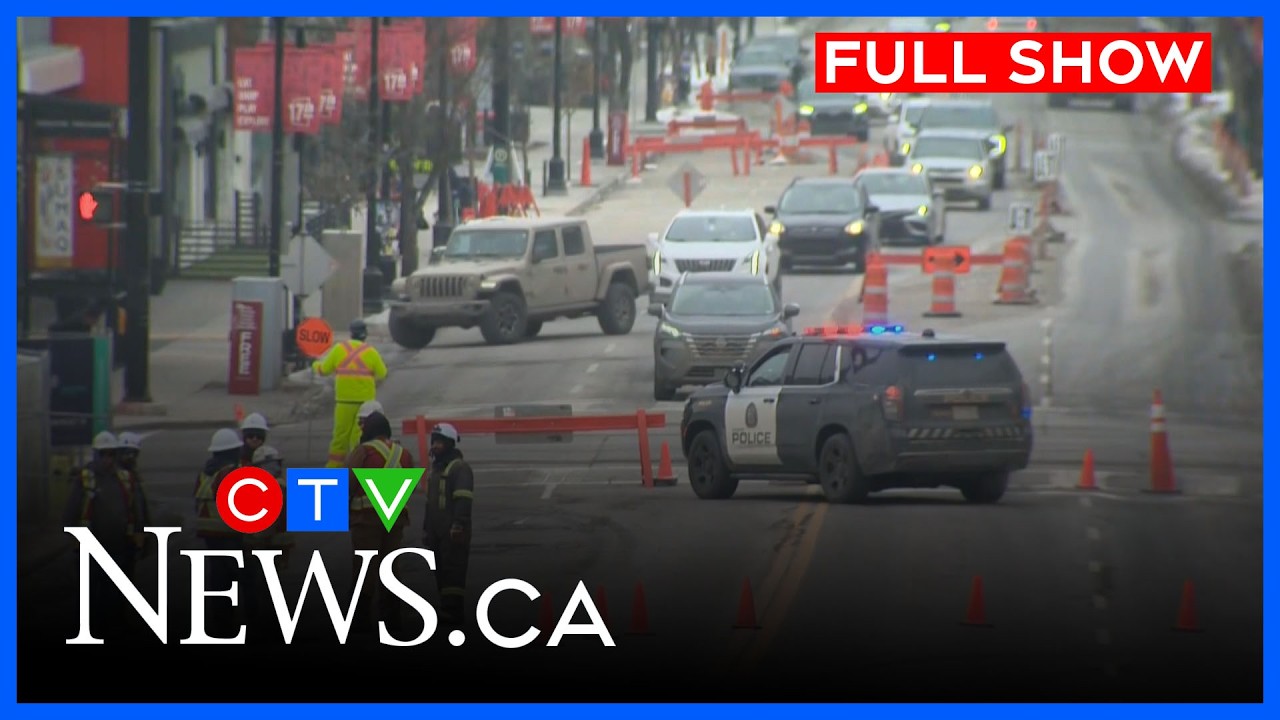 Water-main break leaves 22 businesses without water | CTV News Calgary at Six for March 5, 2026