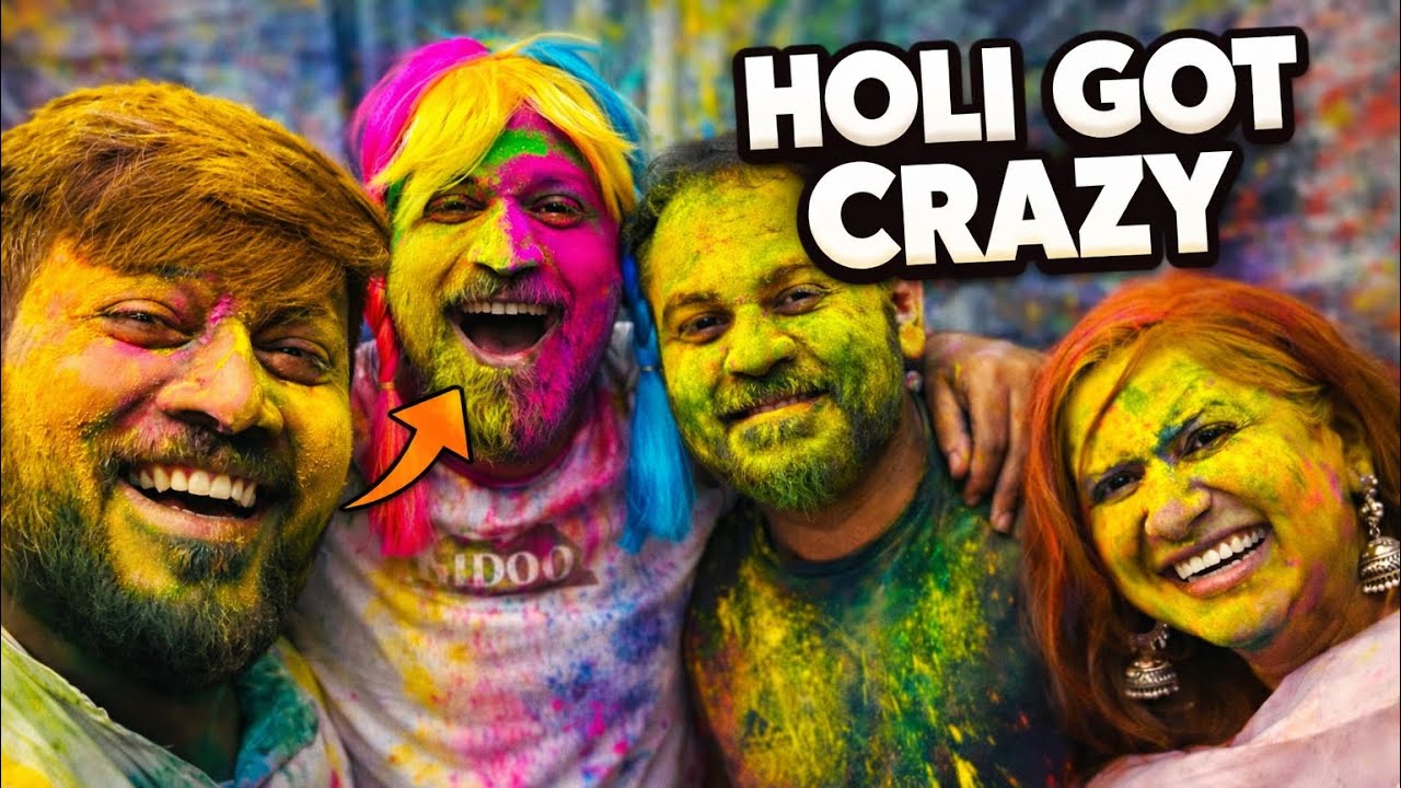 Holi Vlog 2026 🥰 | Russian friend & Family ke sath full masti 😉 @DraftedDesi 