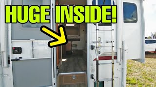 Look inside this HUGE Truck Camper.  Lance 995 Check it out! Profile