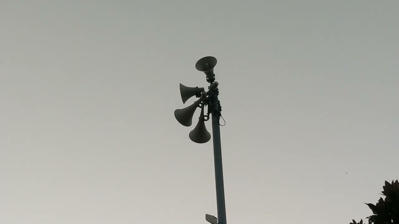 防災行政無線から流れる守口市歌