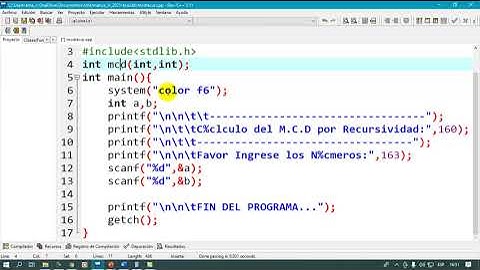 Programa MCD Recursivo - Video 2
