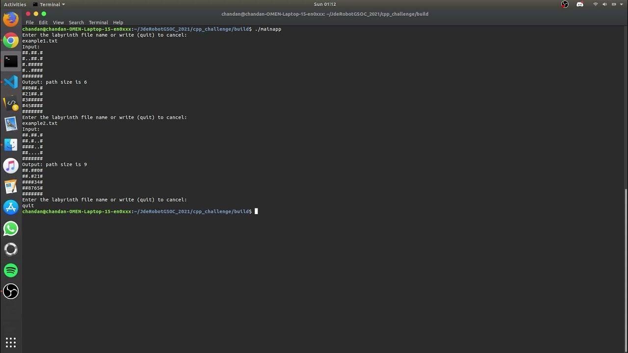 Labyrinth C++ implementation - YouTube