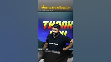 Abhishek Sir Gets EMOTIONAL🥺💯 #pwshorts #shorts #physicswallah #neet