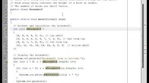 Java Two Dimensional Array