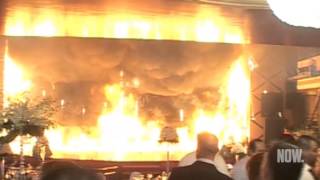 حريق في حفل زفاف في اوتيل 