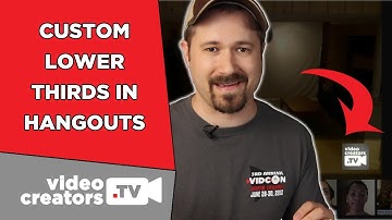How To Add a Custom Lower Third to your Google+ Hangout